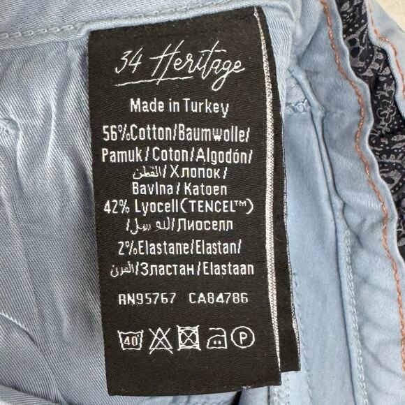 34 Heritage Courage Sky Twill Tencel Soft Mid Rise Straight Leg Pants Size 31x34 - Picture 10 of 15